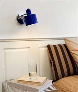 Ocean wandlamp, blauw/chroom