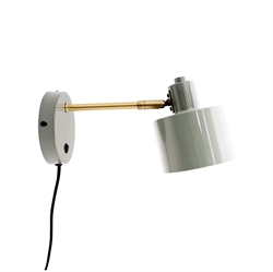 Ocean wandlamp, olijf/messing