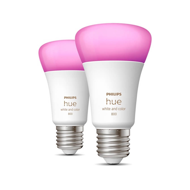 Philips Hue White and Color Ambiance 9W LED E27 2 stuks