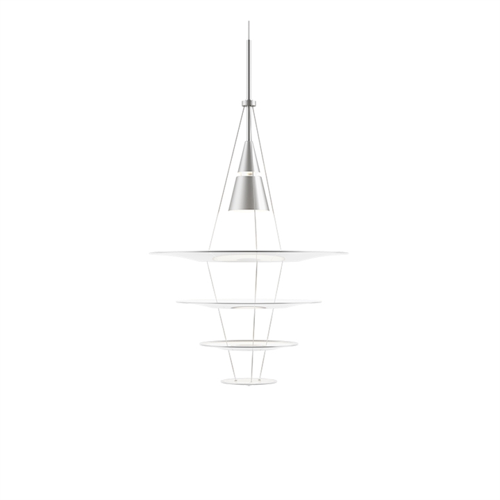 Enigma 425 hanglamp, geborsteld alu