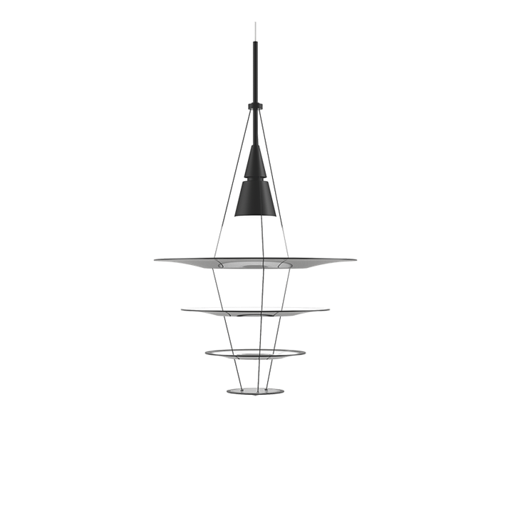 Enigma 425 hanglamp, zwart