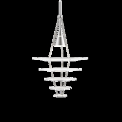 Enigma 545 hanglamp, geborsteld alu