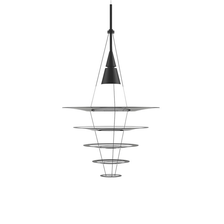 Enigma 545 hanglamp, zwart