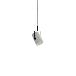 Fork hanglamp Small, antraciet/ivoor