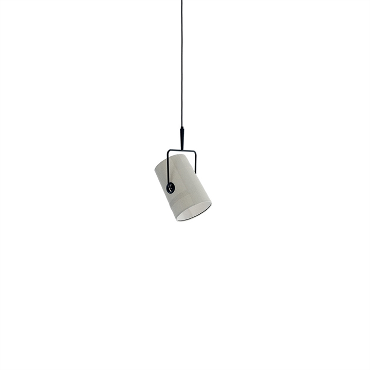 Fork hanglamp Small, antraciet/ivoor