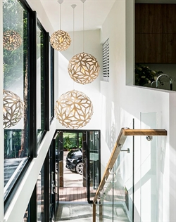 Floral 400 hanglamp, bamboe