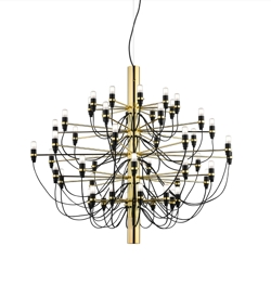 2097/50 kroonluchter LED, messing