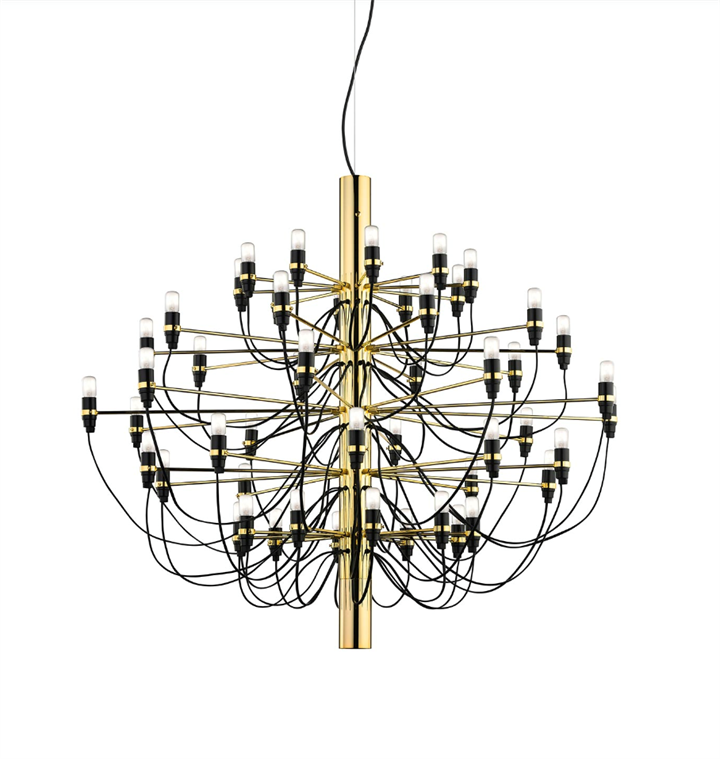 2097/50 kroonluchter LED, messing