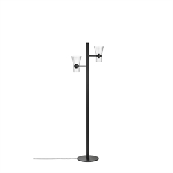 Nocturne F2 Cone vloerlamp, zwart