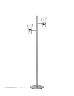 Nocturne F2 Cone vloerlamp, zilver