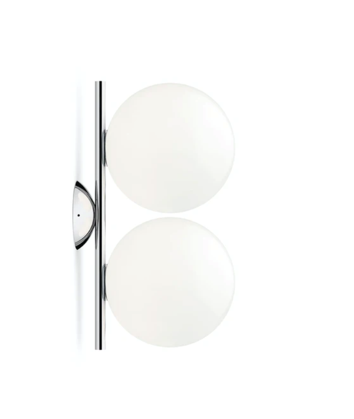 IC Light C/W1 Double wandlamp/plafondlamp, chroom