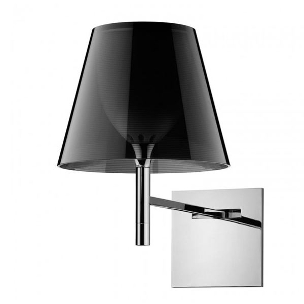 Ktribe W wandlamp met dimmer, fumee