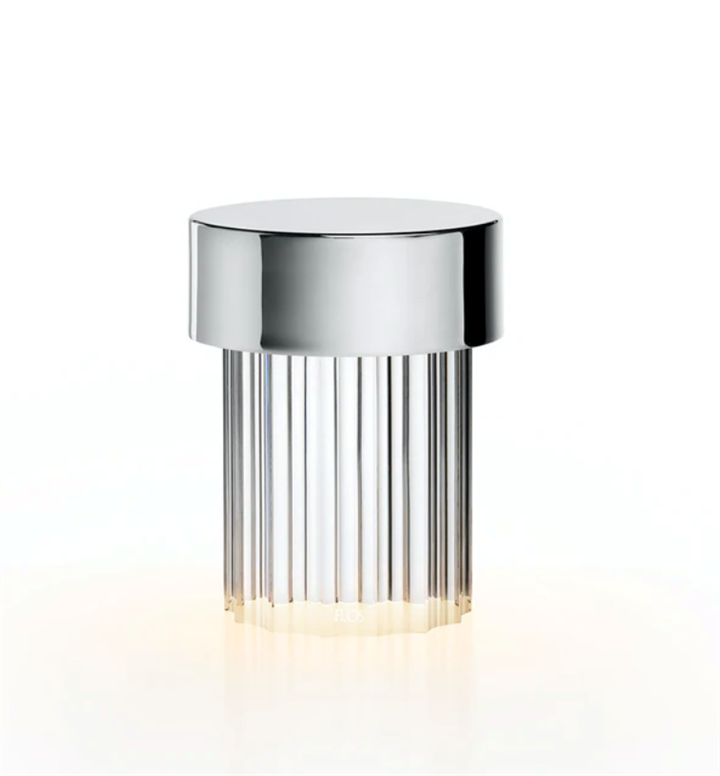 Last Order Tafellamp Geribbeld, roestvrij staal