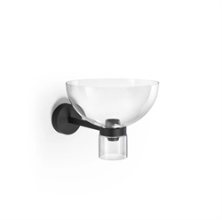 Nocturne W Bowl wandlamp, zwart