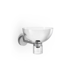 Nocturne W Bowl wandlamp, zilver