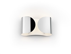 Foglio wandlamp small, chroom