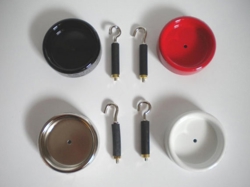 Reserveonderdeel: Plafondrozet incl. haak voor Flos - Parentesi, rood