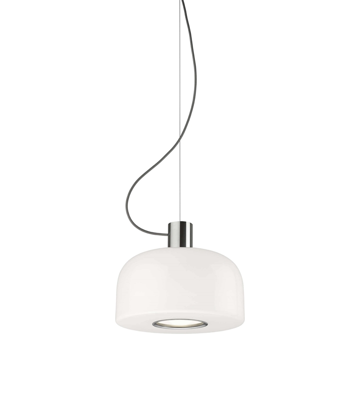 Bellhop Glas S1 hanglamp, bright aluminium