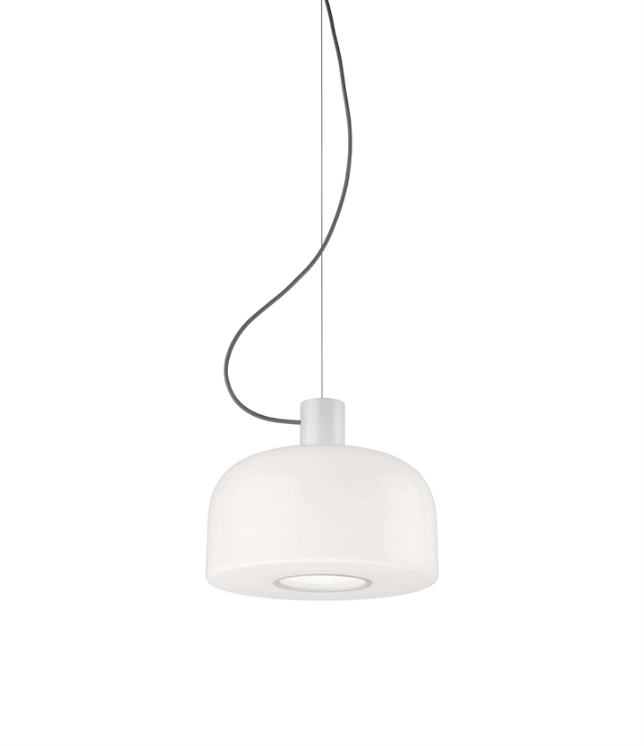 Bellhop Glas S1 hanglamp, wit