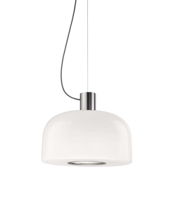 Bellhop Glas S2 hanglamp, bright aluminium