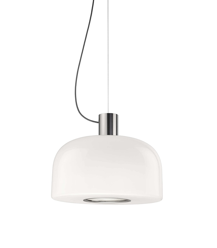 Bellhop Glas S2 hanglamp, bright aluminium
