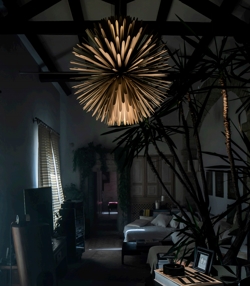 Sun Light of Love hanglamp, mat goud