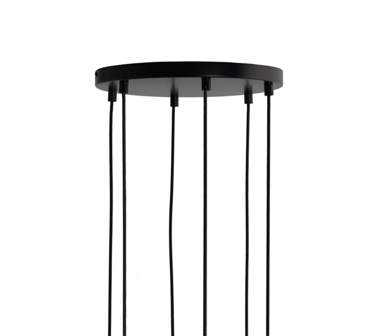 Frandsen baldakijn voor 6 hanglampen, mat zwart