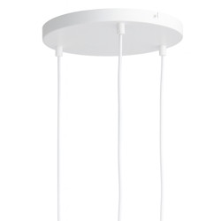 Frandsen baldakijn voor 3 hanglampen, mat wit