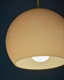 Ball Glass hanglamp Ø18, amber