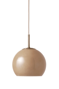 Ball Glass hanglamp Ø18, cappuccino