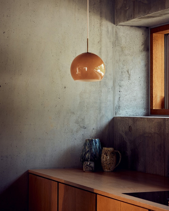 Ball Glass Ø25 hanglamp in cappuccino