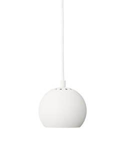 Ball hanglamp Ø12, mat wit