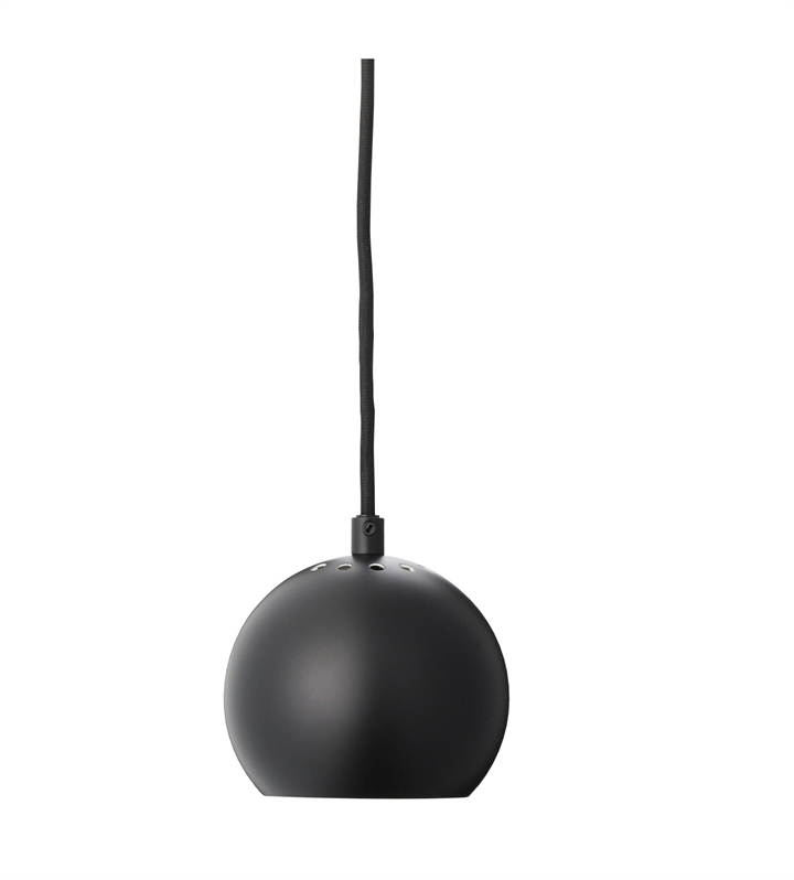 Ball hanglamp Ø12, mat zwart