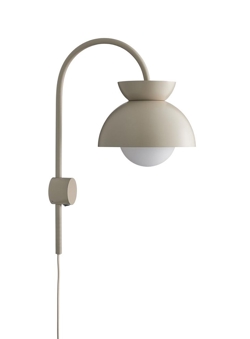 Butterfly wandlamp, mat tan grey