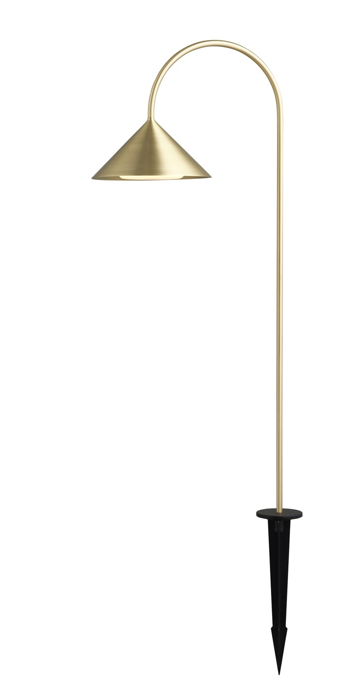 Grasp tuinlamp / batterijlamp m/spies, messing