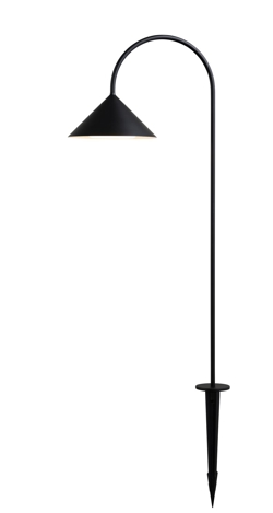 Grasp tuinlamp / batterijlamp m/spies, zwart