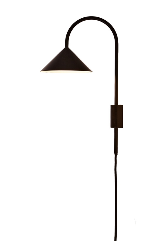 Grasp wandlamp m/snoer, zwart