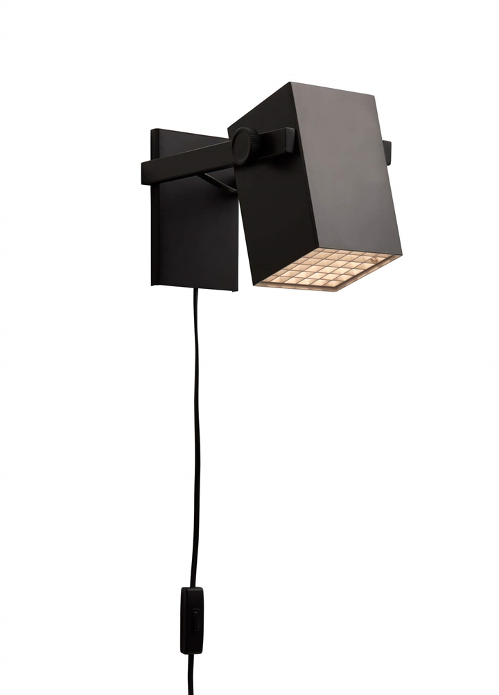 BF Quadro wandlamp, mat zwart