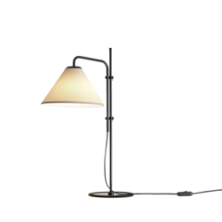 Funiculi S Fabric tafellamp, zand/zwart