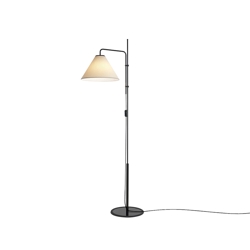 Funiculi Fabric vloerlamp, zand/zwart