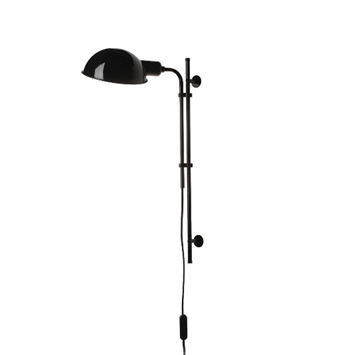 Funiculi wandlamp, zwart