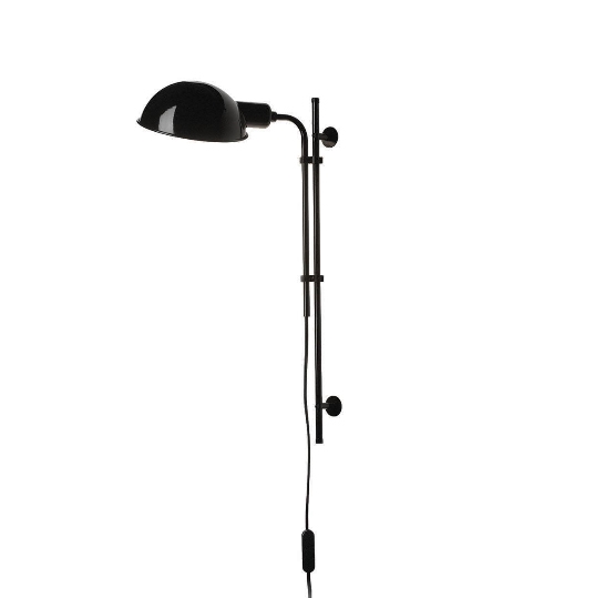 Funiculi wandlamp, zwart