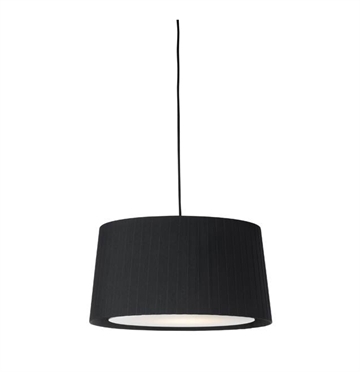 GT5 hanglamp Ø62, zwart met zwarte ophanging