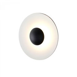 Ginger Ø60 wandlamp/plafondlamp, wenge/wit