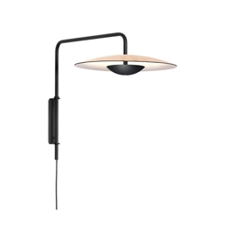 Ginger A Ø32 wandlamp, eiken