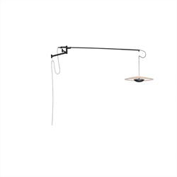 Ginger A XL Ø42 wandlamp, eiken
