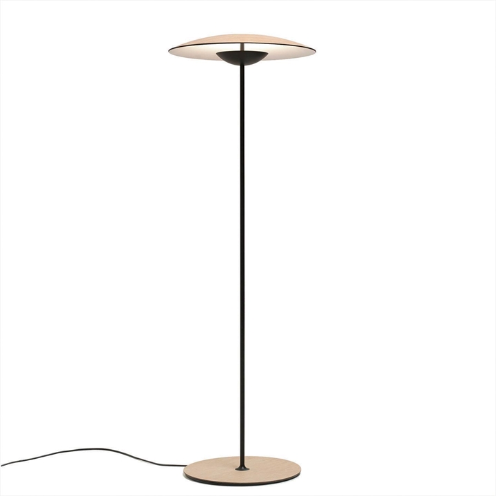 Ginger P vloerlamp, eiken