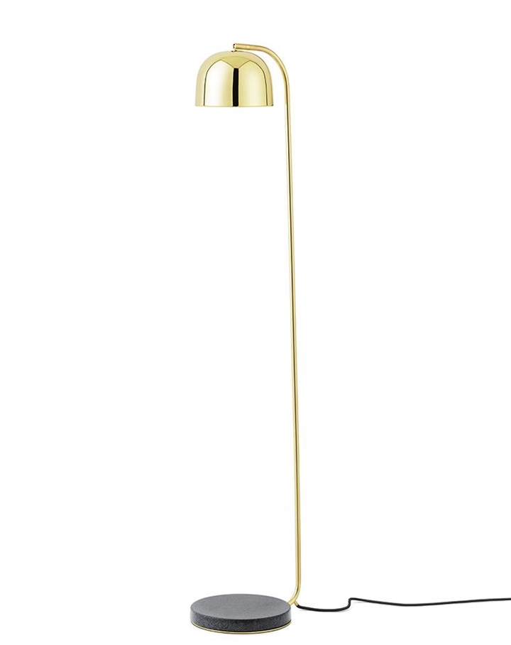 Grant vloerlamp, Messing