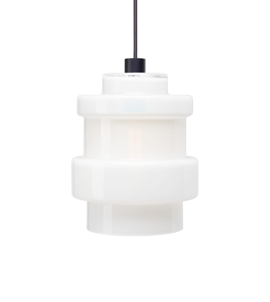 Axle hanglamp glazen kap groot, opal white