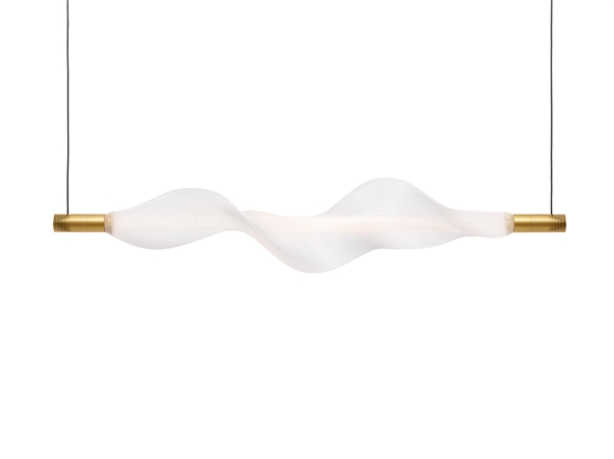 Huls voor Vapour hanglamp, transparant/goud